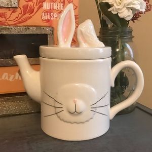 Rae Dunn Magenta Bunny Teapot